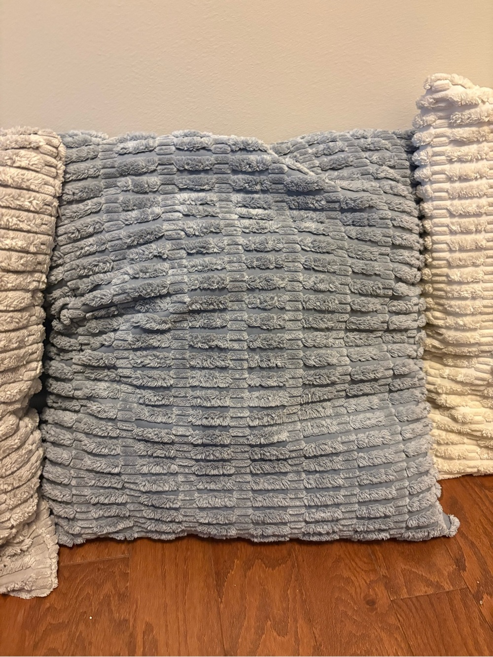 Neutral Plush Textured Throw Pillows - Picture 3 of 5